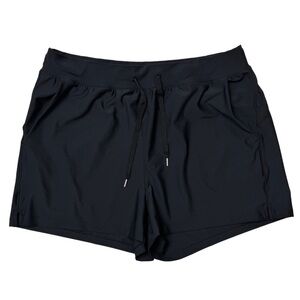 {Old Navy} "High Rise Go Dry" Black Jack Tie Waist 3" Inseam Athletic Shorts